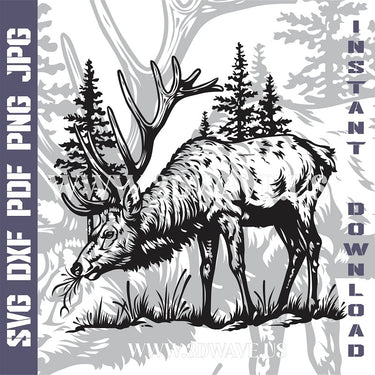 DEER Laser and Cricut SVG Vector Files